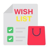 Perfect design icon of wishlist vector