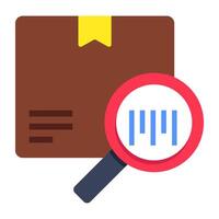 An icon design of barcode tracking vector