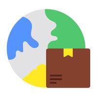 A perfect design icon of global delivery vector