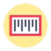 An icon design of barcode tracking vector