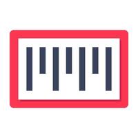An icon design of barcode tracking vector