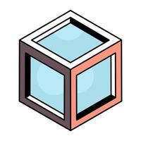 An editable design icon of cartons vector