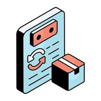 An icon design of logistic contract vector