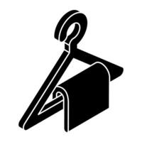Modern design icon of hanging towel vector