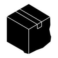 An editable design icon of carton vector