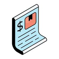 An icon design of logistic contract vector