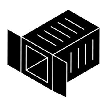 un icono diseño de envase vector