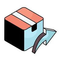 Parcel return vectors icons