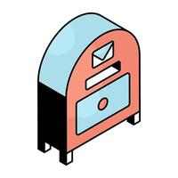 Modern design icon of letterbox vector