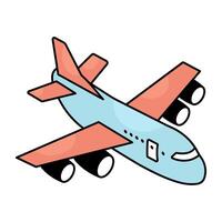 Unique design icon of air cargo vector
