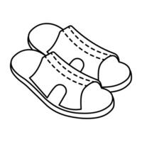 A colored design icon of shoes vector