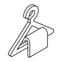 Modern design icon of hanging towel vector