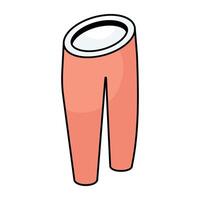 An icon design of pants vector