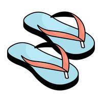 A colored design icon of shoes vector