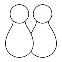 A perfect design icon of chess pieces vector