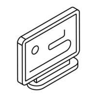 A flat design, icon of snake game vector