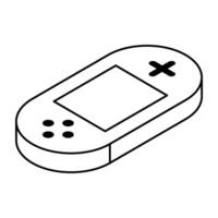 Modern design icon of gamepad vector