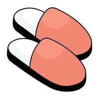 A colored design icon of shoes vector