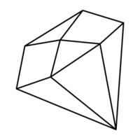 Trendy design icon of diamond vector