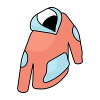 A trendy design icon of hoodie vector
