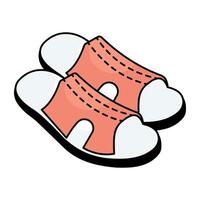 A colored design icon of shoes vector