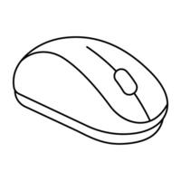 A flat design icon of mouse vector