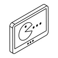 Creative design icon of bubble eating game vector