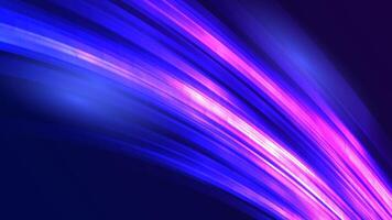 Modern abstract High speed effect. fast running motion. dynamic colorful light trails on blue background. Futuristic digital technology concept vector
