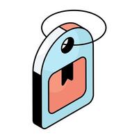 Unique design icon of logistic tag vector