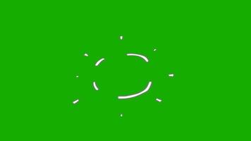 Circle Burst effects, 4k Alpha Channel Motion Graphics in After Effects pop up, cartoon withe, line, shiny, blast on green screen background. video
