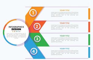 abstract element infographics 4 option. Design for business or finance template layout vector