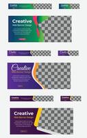 Abstract web banner design template backgrounds . file easy editable. vector