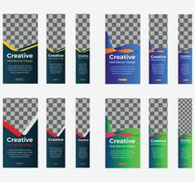 abstract web banner design template vector