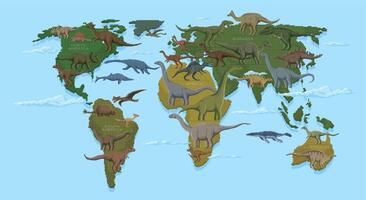 Dinosaurs infographics in 8 bit pixel art style vector