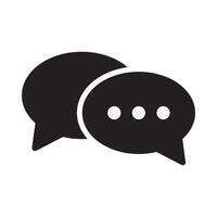 Chat icon. Talk speech bubble icon. Dialogue balloon icon. vector