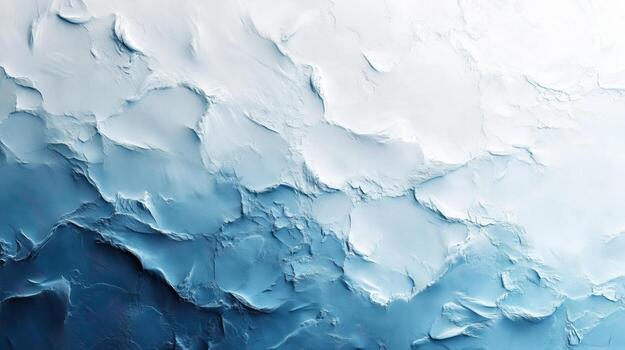 Textured abstract blue and white background with layered paint strokes, creating depth and visual interest. photo