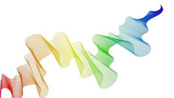 Abstract backdrop with wave gradient lines vector