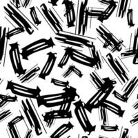 Seamless pattern with sketch oval shape vector