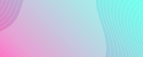 Modern colorful gradient background with wave lines vector