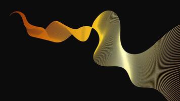 Abstract backdrop with luxury golden waves vector