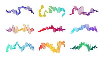 Abstract backdrop with wave gradient lines vector