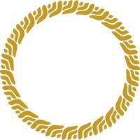 Luxury Circular Ornaments for Art and Golden Design on White Background vector