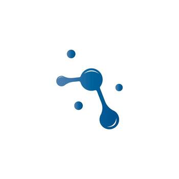 molecule flat design vector
