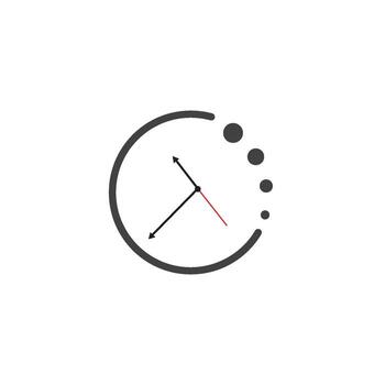reloj logo modelo vector