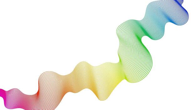Abstract backdrop with wave gradient lines vector