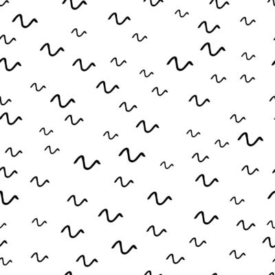 Seamless pattern with sketch squiggle