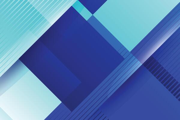 Abstract light and dark blue color gradient background.