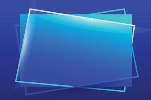 Abstract and modern square blue color gradient background template vector