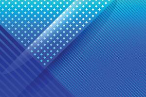 Abstract dotted and lines of light and dark blue color gradient background. Modern minimalistic and geometric design template. vector