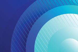 round abstract and modern blue color gradient background template vector